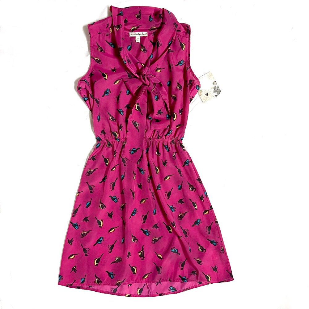 Accidentally in Love Magenta Bird Dress (small)